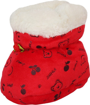 

BabyShower Booties(Toe to Heel Length - 10 cm Red)