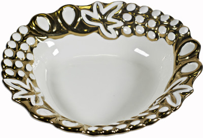 

La Platina Ceramic Bowl Lp-226A-White Ceramic Disposable Bowl(White, Pack of 1)