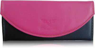 

SN LOUIS Women Casual Pink, Black Artificial Leather Wallet(5 Card Slots)
