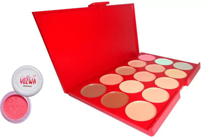 

Vozwa Red Shimmer Powder and Concealer(Set of 2)