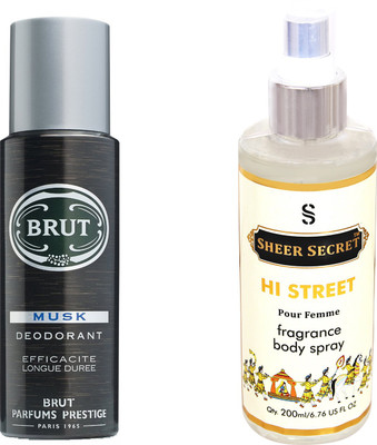 

Brut MUSK with SHEER SECRET HI STREET WOMEN(Set of 2)