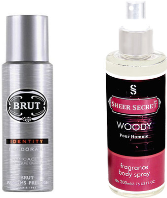 

Brut IDENTITY with SHEER SECRET WOODY MEN(Set of 2)