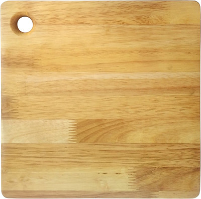 Oxford Vegetable, Fruit, Bread and cheese Chopping Wooden Cutting Board(Beige Pack of 1)