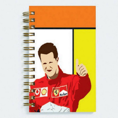 

Unique Indian Crafts A5 Diary(Michael Schumachaer, Multicolor)