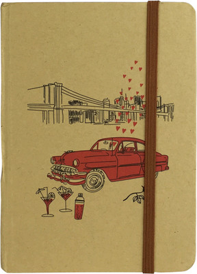 

Bag Of Small Things A5 Note Book(Brown Car, Multicolor)