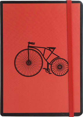 

Bag Of Small Things A6 Note Book(Red Cycle, Multicolor)