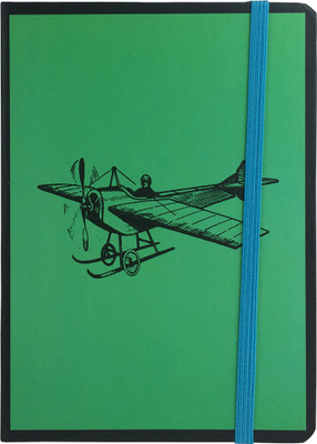 

Bag Of Small Things A5 Note Book(Green Plane, Multicolor)