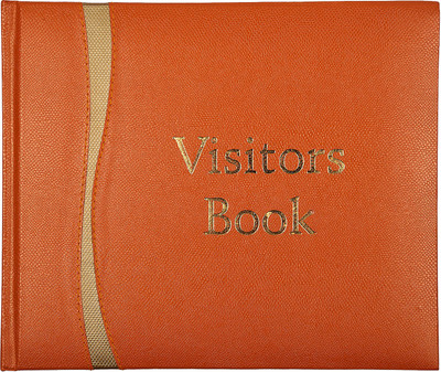 

Atlas Regular Visitor's Book(Visitors Book Small (Premium) Orange, Orange)
