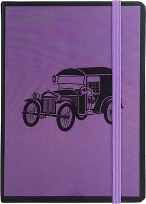 

Bag Of Small Things A6 Note Book(Purple Car, Multicolor)