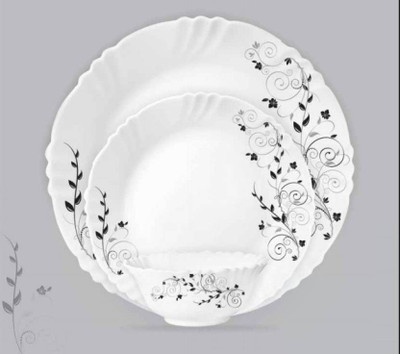 

Cello 0005 imperial ornate black opalware Pack of 21 Dinner Set(Opalware)