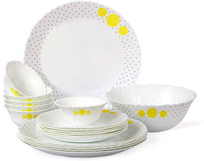 

Cello imperial frangipani Dinner Set(Opalware)
