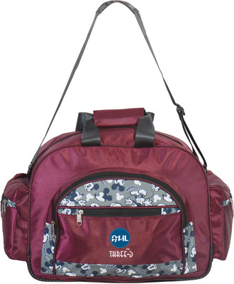 

Azil Three-D Polyster Red Duffle bag Travel Duffel Bag(Red)