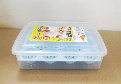 

RIANZ Transparent Plastic Egg Storage Box Container Dispenser Box With Lid For 12 Eggs Plastic Egg Separator(Multicolor, Pack of 1)