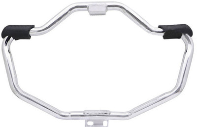 

Accedre Engine Crash Leg Guard Chrome with Footrest Foot Rest(Black)