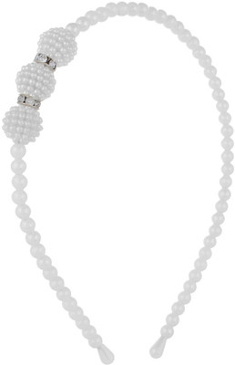

Fayon Chic Stylish White Pearl Beaded Hair Band(White)
