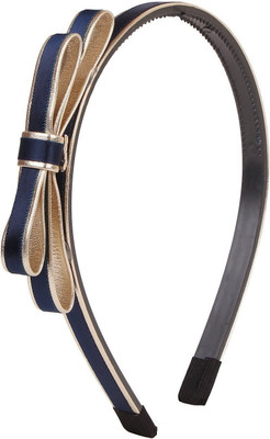 

Fayon Fabulous Statement Blue Covered With Golden Bow Hair Band(Blue)