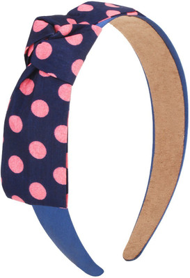

Fayon Daily Casual Work Blue Polka Dot Bow Hair Band(Blue)