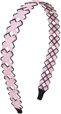 

Fayon Party Style Diva Peach Crises Cross Hair Band(Pink)