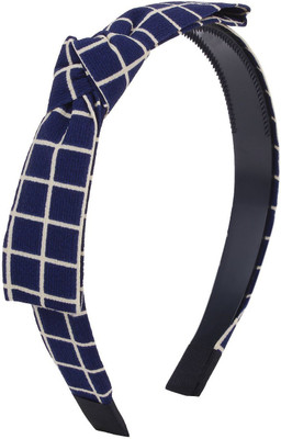 

Fayon Contemporary Yellow Check Bow Hair Band(Yellow)