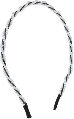 

Fayon Fashion Statement White Beaded Hair Band(White)