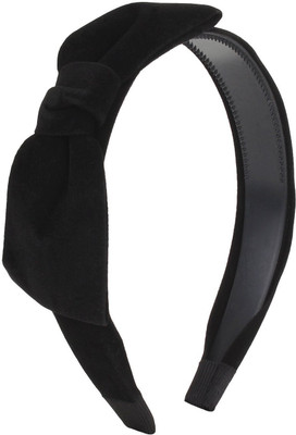 

Fayon Daily Casual Work Black Velvet Bow Hair Band(Black)
