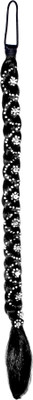 

Daiku Long Thick Black Designer Stone Studded Artificial Braid for Women / Girl Hair Extension