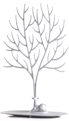 

ShopAis White Big : Tray Bracelet Storage Tree Shelf Necklace Earring Deer Jewelry Stand Display Organizer Holder Show Rack Jewellery Organizer( )