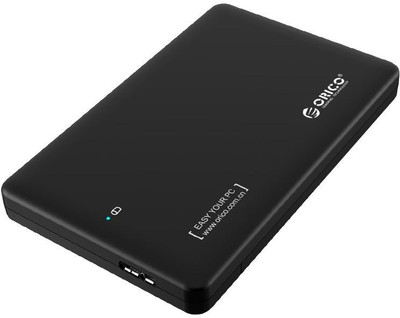 

Orico USB3.0 2.5 inch HDD and SSD External Enclosure (2599US3-V1) 2.5 inch External Hard Drive Enclosure(For Windows 10 / 8 / 7 / Vista / XP or Mac OS 9.1 and above, Black)