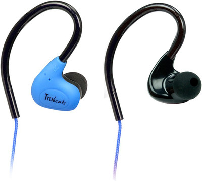 Amkette Trubeats Pulse S6 Wired Headset with Mic(Blue, In the Ear)