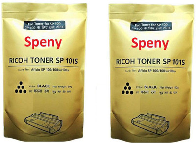 

speny Toner Powder Pouch Compatible For Use In Ricoh SP100 / SP111 / SP111SU / SP200 / SP210 / SP212SNw / SP300 / SP 300DN / SP310DN / SP 325Sfnw /SP3400 / SP3410 / SP3510 / Aficio 3510DN Printers - Set of 2 Single Color Ink Toner(Black)