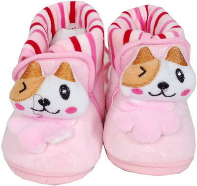 

Guru Kripa Baby Products Boys & Girls Slip on Casual Boots(Beige, Pink