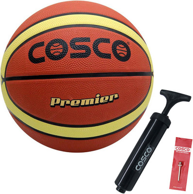 

Cosco Premier Basketball Size-7 With Pump Basketball Kit