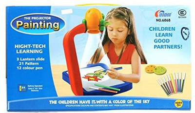 

Mahvi Toys Projector Painting Game Toy Set For Kids(Multicolor)