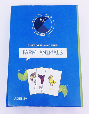 

CforCat Farm Animals Flash Card(Multicolor)
