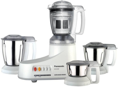 Panasonic MX-AC400W 240 Mixer Grinder(White, 4 Jars) available at flipkart for Rs.4599