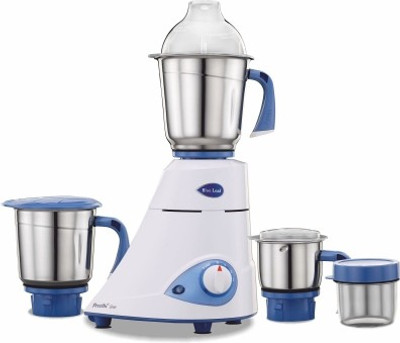 

Preethi Blue Leaf Silver 600 W Mixer Grinder(blue and white, 3 Jars)