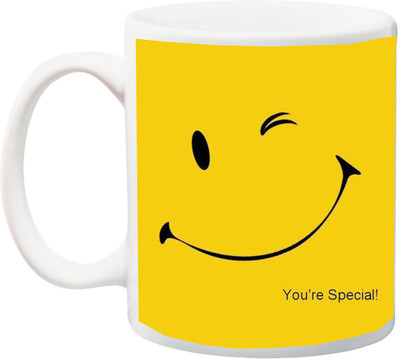 

Stylotrendz You are Special Yellow Print for your Special Ones Coffee Ceramic Mug(325 ml), White
