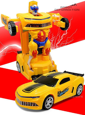 

Variety Gift Centre Robot To Car Converting Transformer Toy For Kids(Yellow)