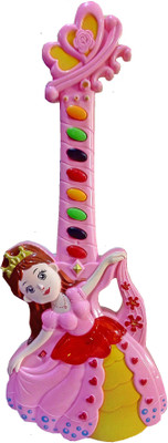 

TALKING GANESHA Beautiful Princess Shaped Guitar with Music & Lights (multicolor)(Multicolor)