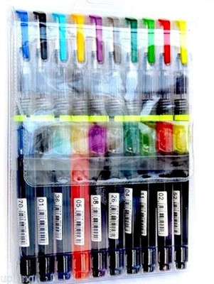 

ASINT 10 Colors Brush Pen Watercolor Calligraphy Pen Clip(Pack of 10)