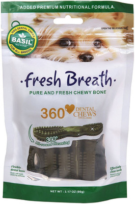 

BASIL Fresh Breath Chew Bone Mint Dog Chew(90 g, Pack of 1)