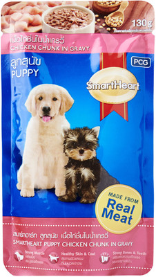 

Pawsitively Smart Heart Puppy Gravy Pouch(80g x 12) Chicken 80 g Wet Dog Food