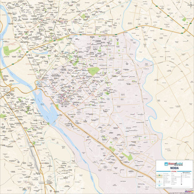 

Noida Map Vinyl - Fine Art Print(27.5 inch X 27.5 inch)