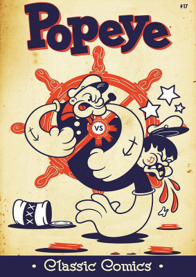 

Wall Poster Muscle Man Popeye Print Poster on LARGE PRINT 36X24 INCHES Photographic Paper(36 inch X 24 inch, Rolled)