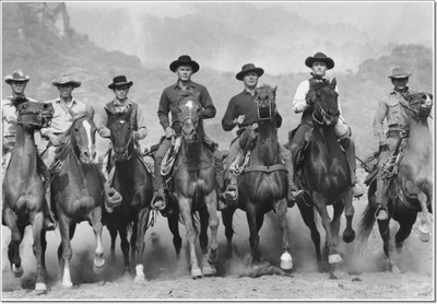 

The Magnificent Seven Print Poster on LARGE PRINT 36X24 INCHES Photographic Paper(36 inch X 24 inch, Rolled)