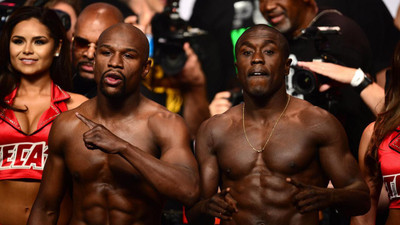 

FLOYD MAYWEATHER VS ANDRE BERTO WALLPAPER POSTER Print Poster on LARGE PRINT 36X24 INCHES Photographic Paper(36 inch X 24 inch, Rolled)