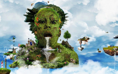 

Green environmental wallpapers Print Poster on LARGE PRINT 36X24 INCHES Photographic Paper(36 inch X 24 inch, Rolled)