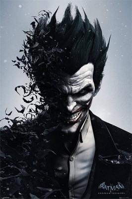 

ananyadesigns batman arkham origins joker wall Print Poster on LARGE PRINT 36X24 INCHES Photographic Paper(36 inch X 24 inch, Rolled)