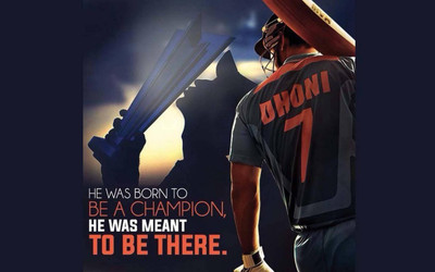 

Wall Poster Mahendra Singh Dhoni Cricket Player Print Poster on LARGE PRINT 36X24 INCHES Photographic Paper(36 inch X 24 inch, Rolled)