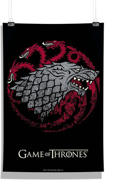 

Redwolf Official "Game Of Thrones"- Fire Blood Ice , Wall Decor - Home & Office Poster Print Art [ Frame Not Included ] ,licensed by HBO (Home Of Box Office) , USA Photographic Paper(18 inch X 12 inch)